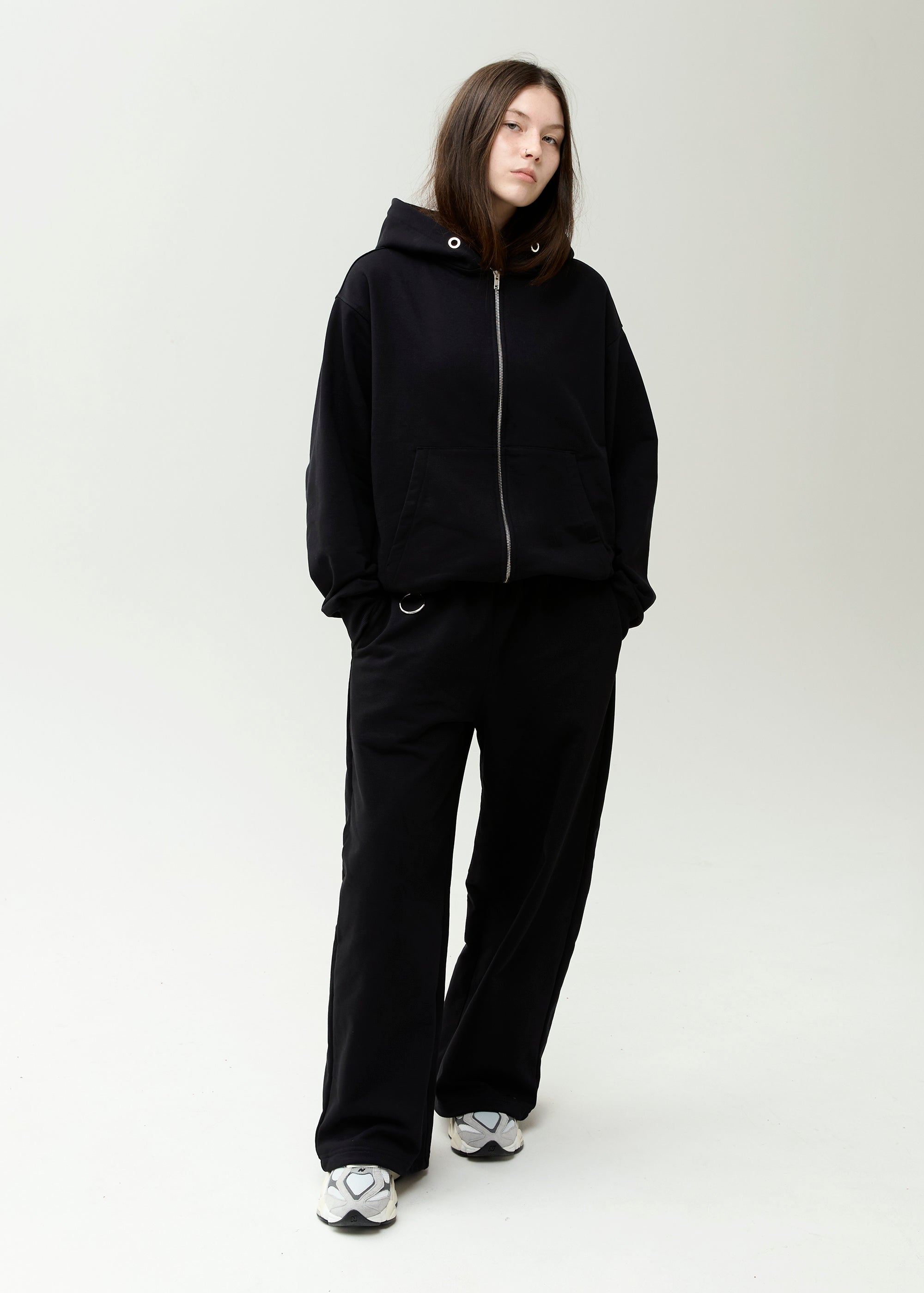 BASIC & BUBBLE black zipped set – Animals Wave